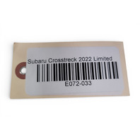 Subaru Crosstrek 18-25 Front Left/Right Door Speaker 86301AL101, E072, OEM, 2018, 2019, 2020, 2021, 2022, 2023, 2024, 2025