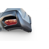 Subaru Forester 18-23 Rear Bumper Cover Assembly Cool Khaki Grey , 57794FL25A, E072, OEM, 2019, 2020, 2021, 2022, 2023, 2024