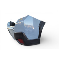 Subaru Forester 18-23 Rear Bumper Cover Assembly Cool Khaki Grey , 57794FL25A, E072, OEM, 2019, 2020, 2021, 2022, 2023, 2024