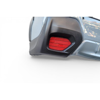 Subaru Forester 18-23 Rear Bumper Cover Assembly Cool Khaki Grey , 57794FL25A, E072, OEM, 2019, 2020, 2021, 2022, 2023, 2024