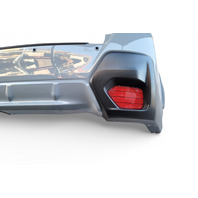 Subaru Forester 18-23 Rear Bumper Cover Assembly Cool Khaki Grey , 57794FL25A, E072, OEM, 2019, 2020, 2021, 2022, 2023, 2024