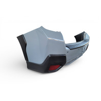 Subaru Forester 18-23 Rear Bumper Cover Assembly Cool Khaki Grey , 57794FL25A, E072, OEM, 2019, 2020, 2021, 2022, 2023, 2024