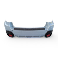 Subaru Forester 18-23 Rear Bumper Cover Assembly Cool Khaki Grey , 57794FL25A, E072, OEM, 2019, 2020, 2021, 2022, 2023, 2024