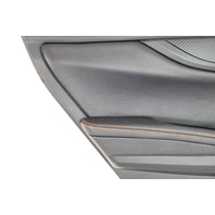 Subaru Crosstrek 18-23 Rear Door Panel Trim Left/Driver Black/Orange Stitching, 94226FL170SJ, E072, OEM, 2018, 2019, 2020, 2021, 2022, 2023