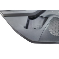 Subaru Crosstrek 18-23 Rear Door Panel Trim Left/Driver Black/Orange Stitching, 94226FL170SJ, E072, OEM, 2018, 2019, 2020, 2021, 2022, 2023