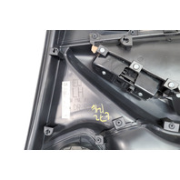 Subaru Crosstrek 18-23 Rear Door Panel Trim Left/Driver Black/Orange Stitching, 94226FL170SJ, E072, OEM, 2018, 2019, 2020, 2021, 2022, 2023