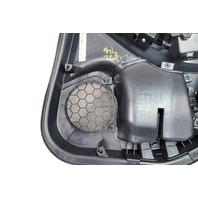 Subaru Crosstrek 18-23 Rear Door Panel Trim Left/Driver Black/Orange Stitching, 94226FL170SJ, E072, OEM, 2018, 2019, 2020, 2021, 2022, 2023