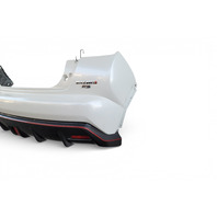 Nissan Juke 13-17 Rear Bumper Cover Assembly White, 85022-3NF0H, E073, OEM, 2013, 2014, 2015, 2016, 2017
