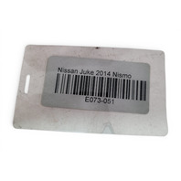 Nissan Juke 11-17 Engine Oil Cooler Radiator 21305-1KC0C, E073, OEM, 2011, 2012, 2013, 2014, 2015, 2016, 2017