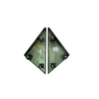 Honda Element 06-08 Front Pillar Corner Garnish Royal Kiwi Metallic, Right/Left Set, 75495-SCV-A00ZN, E074, OEM, 2006, 2007, 2008