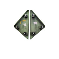 Honda Element 06-08 Front Pillar Corner Garnish Royal Kiwi Metallic, Right/Left Set, 75495-SCV-A00ZN, E074, OEM, 2006, 2007, 2008