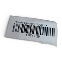 Honda Element 03-06 Headlight Head Light Lamp Left/Driver 33151-SCV-A01, E074, OEM, 2003, 2004, 2005, 2006