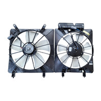 Honda Element 03-11 Radiator/Condenser Cooling Fan w/Motor Shroud Set, E074, OEM, 2003, 2004, 2005, 2006, 2007, 2008, 2009, 2010, 2011