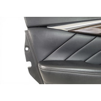 Infiniti Q50 14-21 Front Left Door Panel Black, 80901-4HH0A, E075, OEM, 2014, 2015, 2016, 2017, 2018, 2019, 2020, 2021