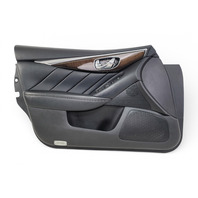 Infiniti Q50 14-21 Front Left Door Panel Black, 80901-4HH0A, E075, OEM, 2014, 2015, 2016, 2017, 2018, 2019, 2020, 2021