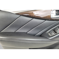 Infiniti Q50 14-21 Front Left Door Panel Black, 80901-4HH0A, E075, OEM, 2014, 2015, 2016, 2017, 2018, 2019, 2020, 2021