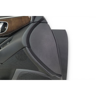 Infiniti Q50 14-21 Front Left Door Panel Black, 80901-4HH0A, E075, OEM, 2014, 2015, 2016, 2017, 2018, 2019, 2020, 2021