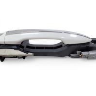 Infiniti Q50 15-23 Front Left/Driver Exterior Door Handle White 80641-4GA9A, E075, OEM, 2015, 2016, 2017, 2018, 2019, 2020, 2021, 2022, 2023