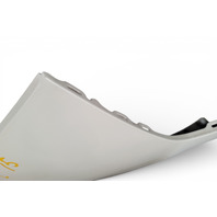 Infiniti Q50 17-21 Sedan Rear Bumper Cover White 85022-6HH0H, E075, OEM, 2017, 2018, 2019, 2020, 2021