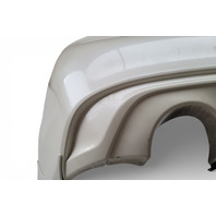 Infiniti Q50 17-21 Sedan Rear Bumper Cover White 85022-6HH0H, E075, OEM, 2017, 2018, 2019, 2020, 2021