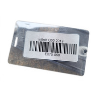 Infiniti Q50 17-23 License Plate Holder Base Bracket Plastic, 96210-6HH0B, E075, OEM, 2017, 2018, 2019, 2020, 2021, 2022, 2023