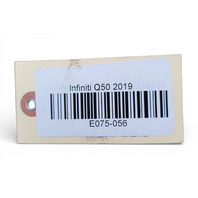 Infiniti Q50 17-23 Front Bumper Fog Light Grille Bezel Cover Left/Driver Side 62257-6HH0A, E075, OEM, 2017, 2018, 2019, 2020, 2021, 2022, 2023