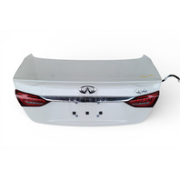 Infiniti Q50 17-23 Trunk Deck Lid Assembly Tail Gate White, H430M-6HHMA, E075, OEM, 2017, 2018, 2019, 2020, 2021, 2022, 2023