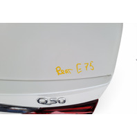 Infiniti Q50 17-23 Trunk Deck Lid Assembly Tail Gate White, H430M-6HHMA, E075, OEM, 2017, 2018, 2019, 2020, 2021, 2022, 2023
