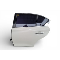 Infiniti Q50 14-23 Sedan Door Assembly, Rear Left, Electric White H210A-4GAMA, E075, OEM, 2014, 2015, 2016, 2017, 2018, 2019, 2020, 2021, 2022, 2023, 2024