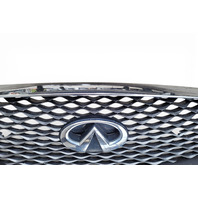 Infiniti Q50 17-20 Front Bumper Grill Grille Chrome, 62310-6HH0A, E075, OEM, 2017, 2018, 2019, 2020