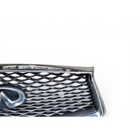Infiniti Q50 17-20 Front Bumper Grill Grille Chrome, 62310-6HH0A, E075, OEM, 2017, 2018, 2019, 2020