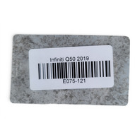 Infiniti Q50 17-23 Rear Bumper Reinforcement Bar W Brackets 85030-6HJ0A, E075, OEM, 2017, 2018, 2019, 2020, 2021, 2022, 2023