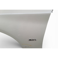 Infiniti Q50 14-23 Front Fender Left/Driver w/Molding White, F3101-4HKMA, E075, OEM, 2014, 2015, 2016, 2017, 2018, 2019, 2020, 2021, 2022, 2023