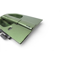 Honda Element 06-08 Exterior Door Handle Front Left/Driver Green Metallic, 72180-SCV-A11ZC, E076, OEM, 2006, 2007, 2008