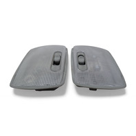 Honda Element 03-08 Rear Center & Rear Roof Interior Map Light Lamp Gray (Set of 2) 34250-S5P-A01, E076, OEM, 2003, 2004, 2005, 2006, 2007, 2008