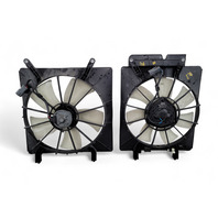 Honda Element 03-11 Radiator/Condenser Cooling Fan w/Motor Shroud Set, E076, OEM, 2003, 2004, 2005, 2006, 2007, 2008, 2009, 2010, 2011