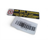 Lexus GS350 13-16 Left/Driver Right/Passenger Sun Visor Shield Ivory, 74320-30B70-A1, E077, OEM, 2013, 2014, 2015, 2016