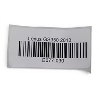 Lexus GS350 13-14 Front Left/Driver Seatbelt Seat Belt, 73210-30C30-C0, E077, OEM, 2013, 2014