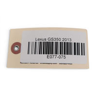 Lexus GS350 13-14 Engine Computer Control Module ECU 89661-30U52, E077, OEM, 2013, 2014