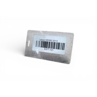 Lexus GS350 13-16 RWD Rear Coil Spring Left/Right Set (2) 48231-30C80, E077, OEM, 2013, 2014, 2015, 2016