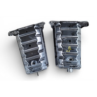 Lexus GS350 13-15 Front Bumper Reinforcement Brackets Mounts Set (2), E077, OEM, 2013, 2014, 2015