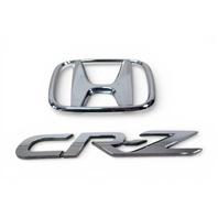 Honda CR-Z CRZ 11-16 Emblem Logo "CR-Z" Rear Trunk, 75722-SZT-G01, 75701-SZT-G01, E078, OEM, 2011, 2012, 2013, 2014, 2015, 2016