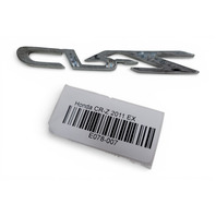 Honda CR-Z CRZ 11-16 Emblem Logo "CR-Z" Rear Trunk, 75722-SZT-G01, 75701-SZT-G01, E078, OEM, 2011, 2012, 2013, 2014, 2015, 2016