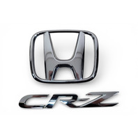 Honda CR-Z CRZ 11-16 Emblem Logo "CR-Z" Rear Trunk, 75722-SZT-G01, 75701-SZT-G01, E078, OEM, 2011, 2012, 2013, 2014, 2015, 2016