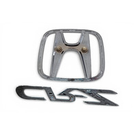 Honda CR-Z CRZ 11-16 Emblem Logo "CR-Z" Rear Trunk, 75722-SZT-G01, 75701-SZT-G01, E078, OEM, 2011, 2012, 2013, 2014, 2015, 2016