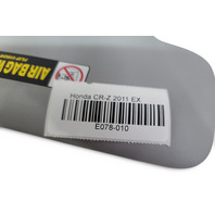 Honda CR-Z CRZ 11 Sun Shade Visor Left/Right Set Light Gray/Grey 83230-SZT-A11ZA, E078, OEM, 2011