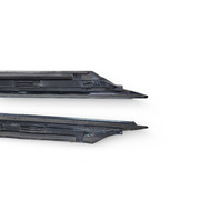 Honda CR-Z CRZ 11-16 Front Pillar Cover Trim Garnish Left/Right Set, 73152-SZT-G01, E078, OEM, 2011, 2012, 2013, 2014, 2015, 2016