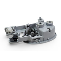 Honda CR-Z CRZ 11-12 Interior Door Handle, Left Gray/Silver 72160-SZT-003ZA, E078, OEM, 2011, 2012