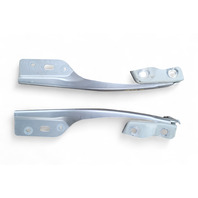 Honda CR-Z CRZ 11-16 Hood Hinges Left/Right Set White, 60120-SZT-G00ZZ, E078, OEM, 2011, 2012, 2013, 2014, 2015, 2016