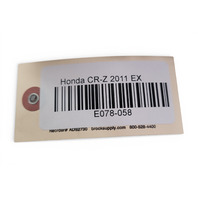 Honda CR-Z CRZ 11-15 Rear Bumper Bracket Beam Right, 71593-SZT-G01, E078, OEM, 2011, 2012, 2013, 2014, 2015